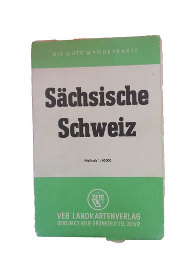 Ddr wanderkarte sächsische - wanderkarte,