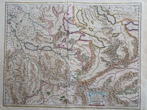 Antike landkarte argow - landkarte, argow(aargau)