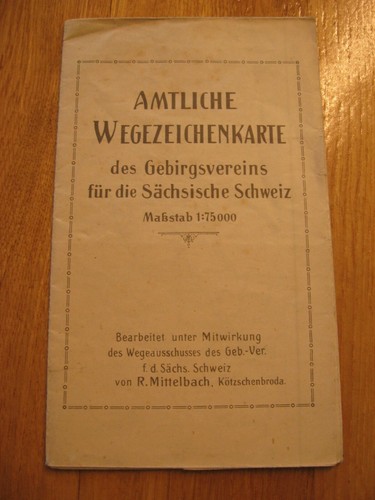 Alte amtliche wegezeichenkarte - alte,