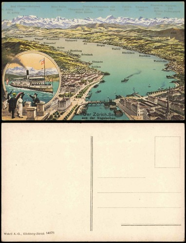Ansichtskarte zürich zürisee - zürich,