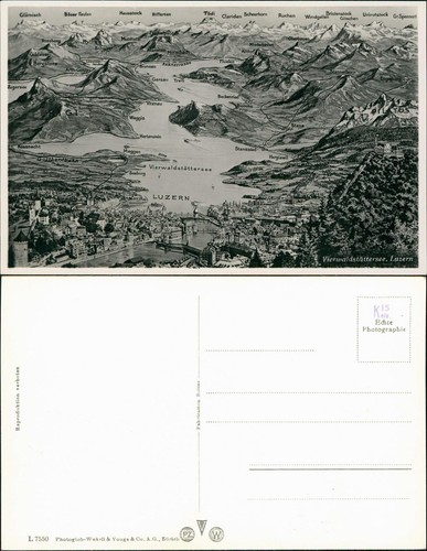 Ansichtskarte luzern lucerna - ansichtskarte,