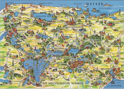 Ansichtskarte holsteinische - ansichtskarte,