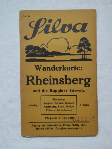 Silva wanderkarte rheinsberg - wanderkarte,