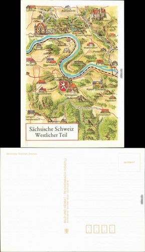 Sachsen landkarten ak - _sachsen,