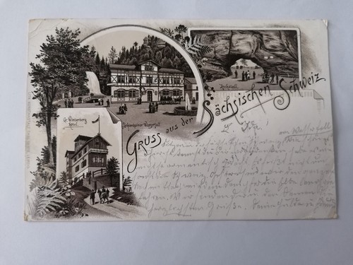 Alte postkarte aus der - alte,
