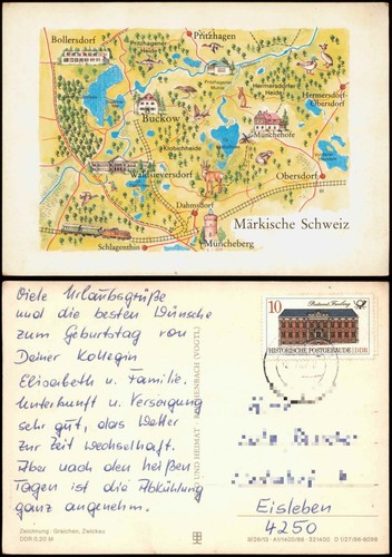 Landkarten märkische - ak,