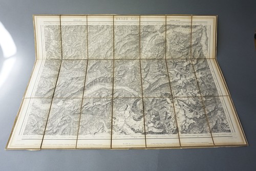 Topographische karte der - karte,