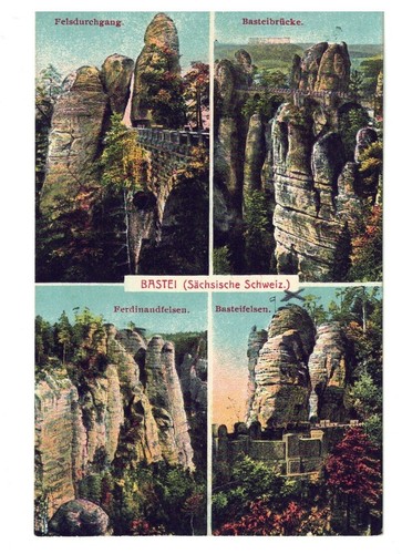 Postkarte bastei sächsische - postkarte:,