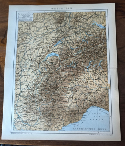 Historische landkarte 1893 - landkarte, "