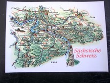 Ansichtskarte Landkarte der