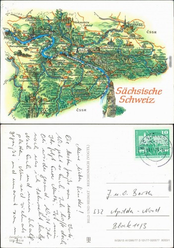 Sächsische schweiz landkarte - sächsische,